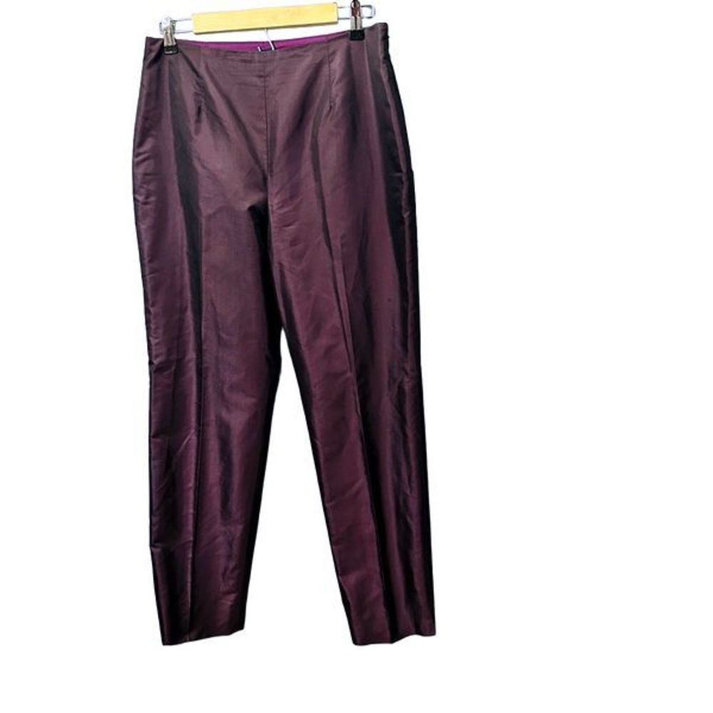Vintage Ann Taylor shimmer plum color silk pants